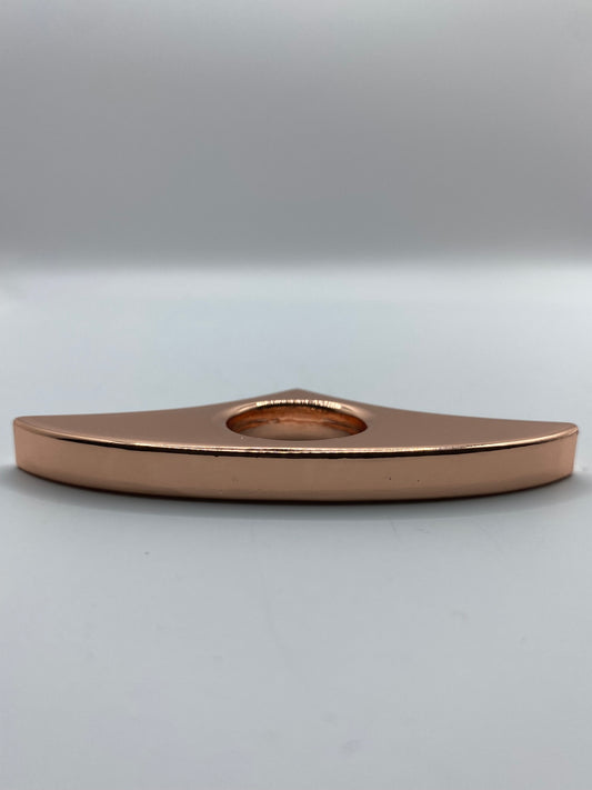 Chic Rose Gold BookHold Displayed Against a White Background